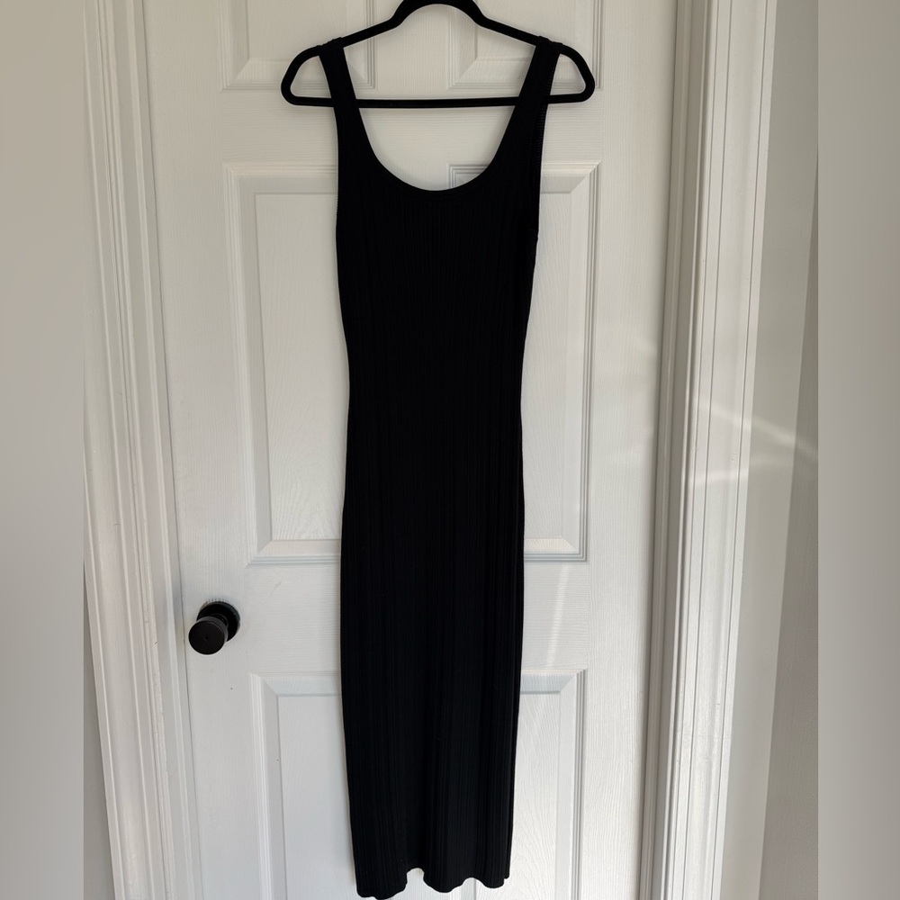Abercrombie & Fitch Black Ribbed Maxi Dress - Picture 1 of 3